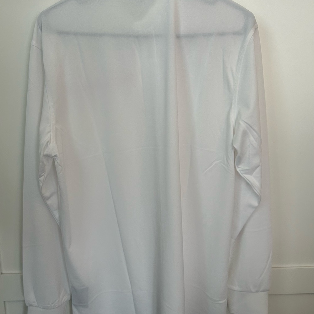 Prada Men's White Polo with Red Accent - Picture 4 of 4